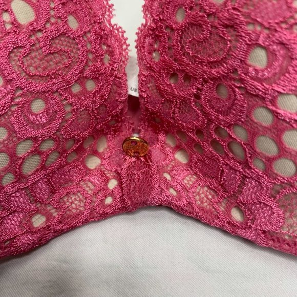 Victoria's Secret Pink floral lace push up bra 34A - Picture 6 of 11